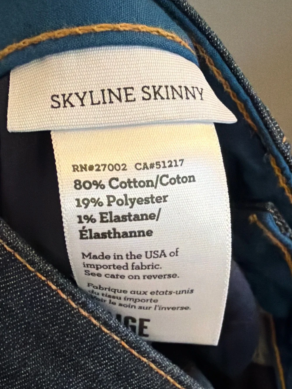 Paige Skyline Skinny Jeans Women’s 29 Dark Wash Mid Rise Stretch Premium Denim - Picture 6 of 9